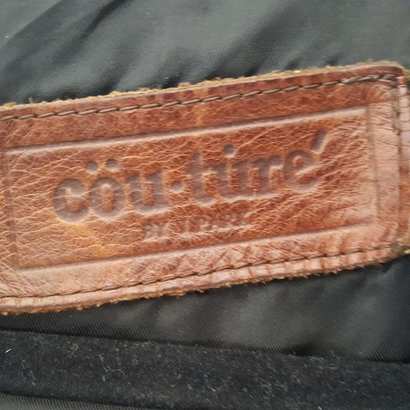 VINTAGE Men's LEATHER DUSTER TRENCH COAT Sz 2XL 54" Long Lined - Picture 3 of 7